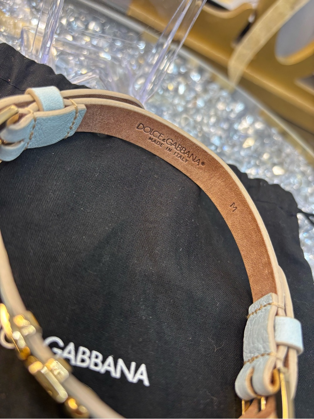 Dolce & Gabbana Celeste Leather dog collar nwot - Picture 6 of 12